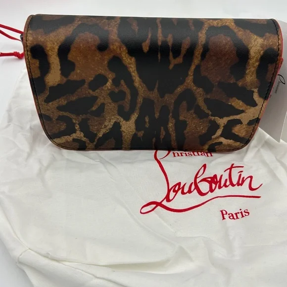 Women’s Christian Louboutin, Paloma Bengali, leather clutch/shoulder bag - Picture 5 of 14